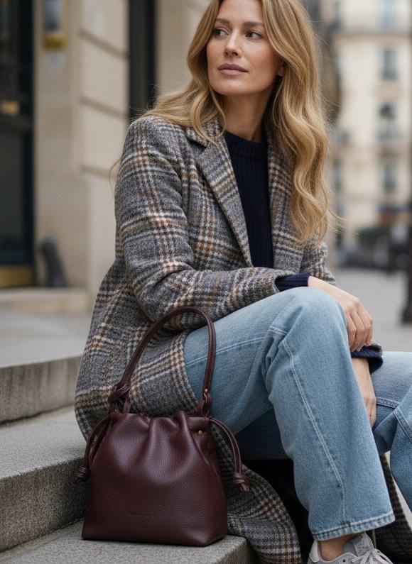 BOMBON piel vino - Imagen 3