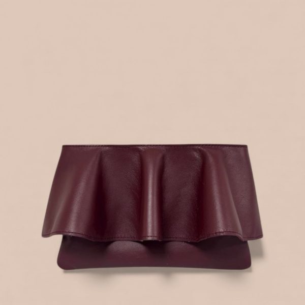 ISBILIA piel burdeos