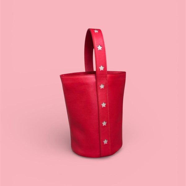 ADA piel plata rojo crema